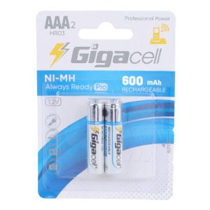 باتری نیم قلمی شارژی ظرفیت 600-mAh گیگاسل مدل pro