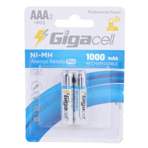 باتری نیم قلمی شارژی ظرفیت 1000-mAh گیگاسل مدل pro