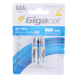 باتری نیم قلمی شارژی ظرفیت 800-mAh گیگاسل مدل pro