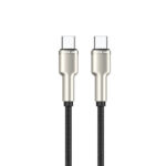 کابل USB-C به USB-C با سری فلزی 60W گرین لاین مدل Braided Zinc Alloy