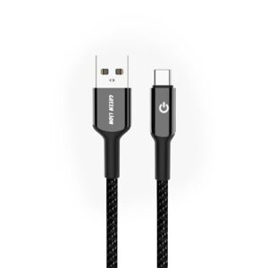 کابل-تایپ-سی-گرین_لاین-مدل-Braided-Timer-USB-A-to-USB-C