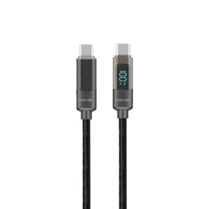 کابل شارژ نمایشگردار دو سر تایپ سی فوق سریع 100 وات گرین لاین مدل Digital Display Cable