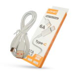 کابل شارژ USB به Type-C الدینیو مدل 6 آمپر طول 1 متر